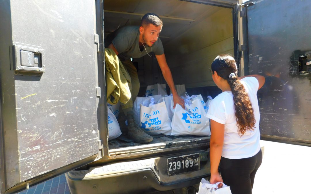 Rosh Hashana Food Packages to over 900 Needy Soldiers