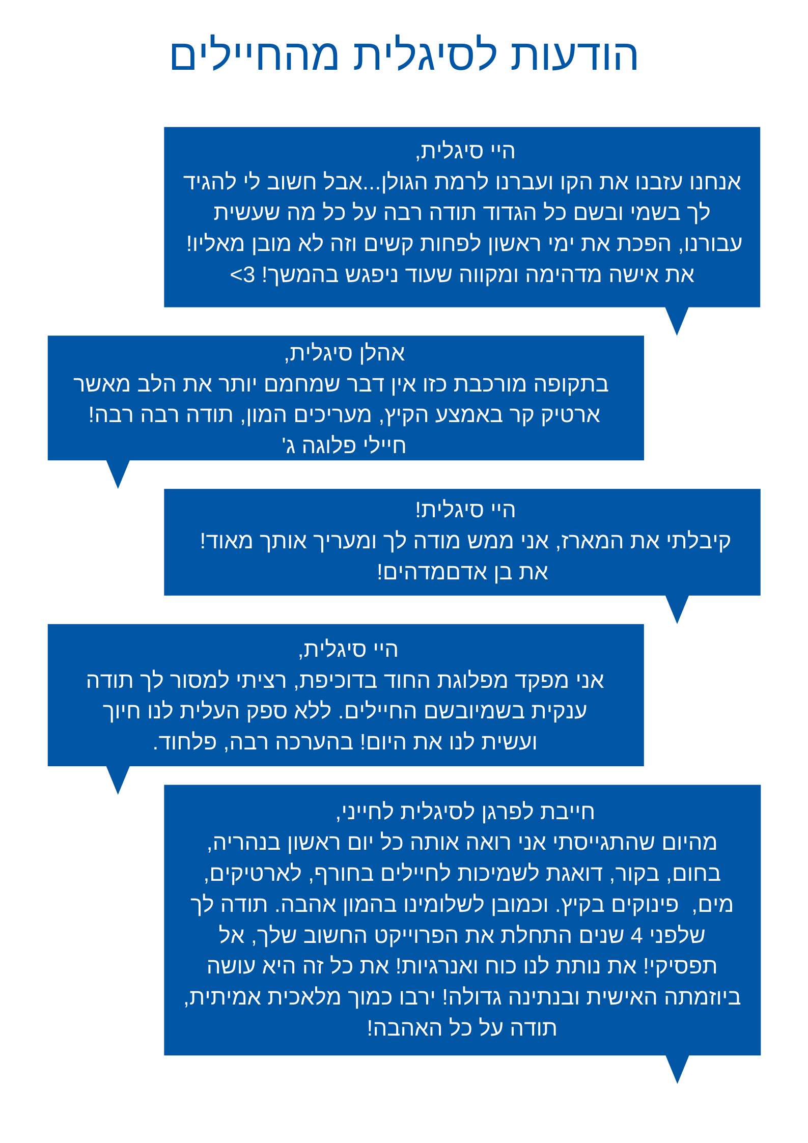 הודעות לסיגלית מהחיילים (1)