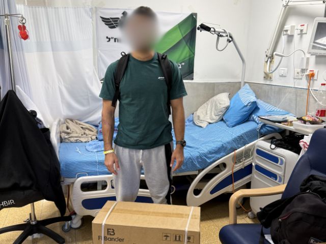 We purchased weights for an injured soldier